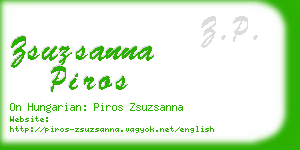 zsuzsanna piros business card